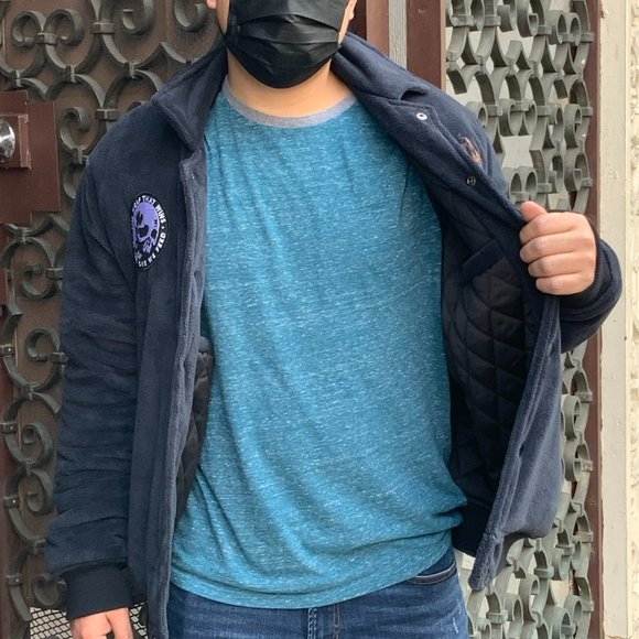 Men’s Handcrafted & Tailored Natural Indigo Jacket - Picture 4 of 4